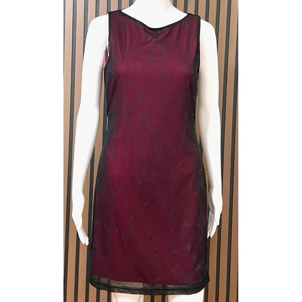 No Boundaries Women's M Pink Sheer Mesh Overlay Dress Y2K Party Goth Fairy Party